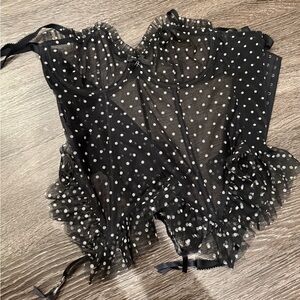 Savage x Fenty polka dot corset